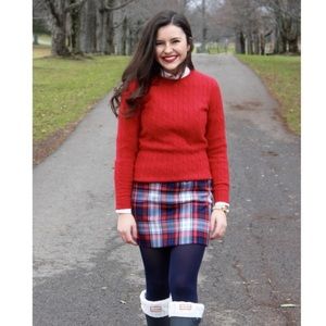 Vineyard Vines Wool Blend Plaid Skirt Size 4